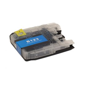 Brother LC123C - kompatibilní modrá inkoustová cartridge